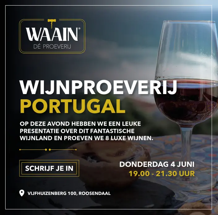 *** Thema proeverij: Portugal donderdag 4 juni 2026 ***