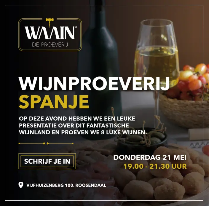 *** Thema proeverij: Spanje donderdag 21 mei 2026 ***